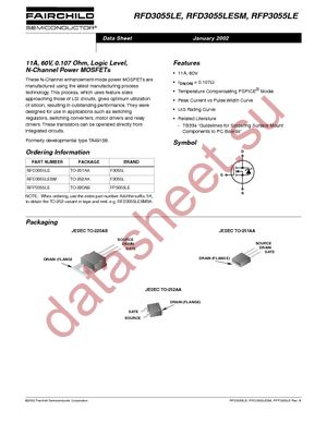 RFD3055LESM datasheet  